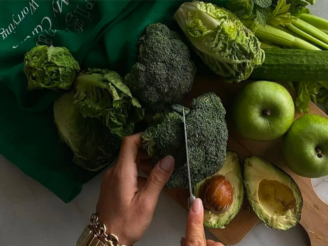 Photo of green fruits and vegetables