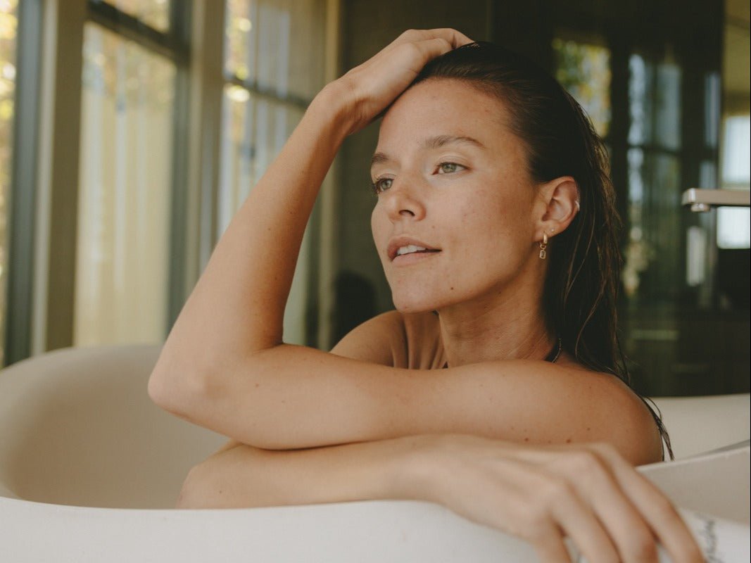 Image of a woman in the bathtub