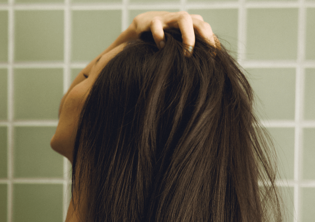 Image of woman with dry hair